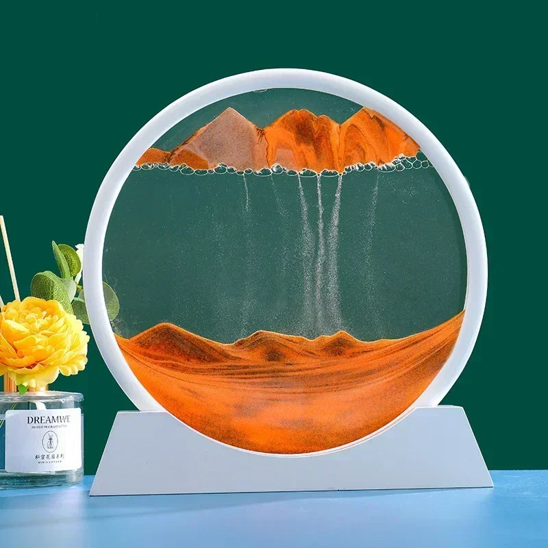 3D-Kunstbild-Sanduhr – Ästhetik und Entspannung in Perfektion